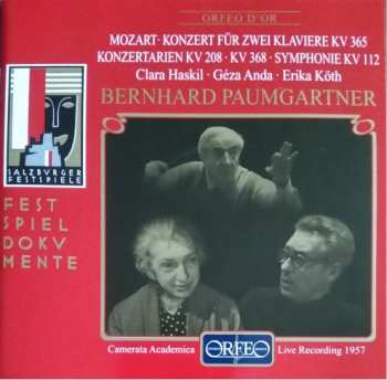 Album Wolfgang Amadeus Mozart: Konzert Für Zwei Klaviere KV 365 · Konzertarien KV 208 · KV 368 · Symphonie KV 112