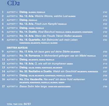 2CD Wolfgang Amadeus Mozart: L'Enlèvement Au Sérail / Die Entführung Aus Dem Serail 308249