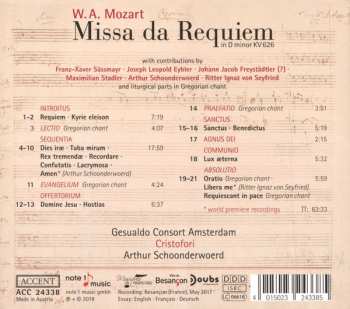 CD Wolfgang Amadeus Mozart: Missa Da Requiem 321622