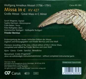 CD Wolfgang Amadeus Mozart: Missa In C (Große Messe KV 427) 303108
