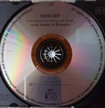 CD Wolfgang Amadeus Mozart: Mozart - Four Quartets For Strings And Winds With American Baroque 326562