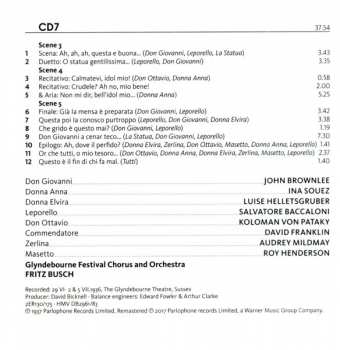 9CD Wolfgang Amadeus Mozart: Fritz Busch At Glyndebourne