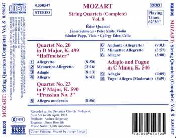 CD Wolfgang Amadeus Mozart: Mozart String Quartets (Complete), Vol. 8 324194