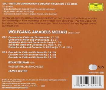 2CD Wolfgang Amadeus Mozart: The 5 Violin Concertos / Adagio K. 261 / 2 Rondos K. 269 & 373 45501