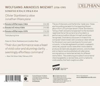 CD Wolfgang Amadeus Mozart: Mozart Violin Sonatas K304 K378 K454   361949