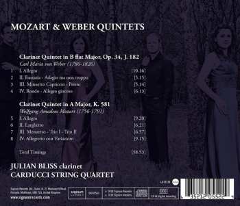 CD Wolfgang Amadeus Mozart: Mozart & Weber Quintets 98633