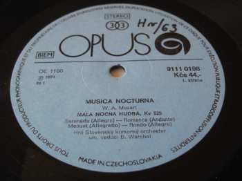 LP Wolfgang Amadeus Mozart: Musica Nocturna 479454