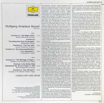 LP Wolfgang Amadeus Mozart: Karl Böhm Conducts Mozart Overtures 425592