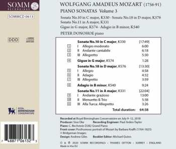 CD Wolfgang Amadeus Mozart: Piano Sonatas Volume 3 421701