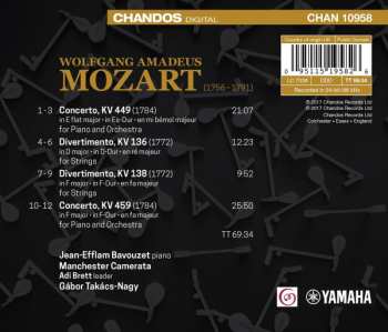 CD Wolfgang Amadeus Mozart: Piano Concerto In E Flat Major, KV 449; Piano Concerto In F Major, KV 459; Divertimento In D Major, KV 136; Divertimento In F Major, KV 138 306315
