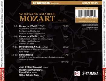 CD Wolfgang Amadeus Mozart: Piano Concerto In G Major, Kv 453; Piano Concerto In B Flat Major, Kv 456; Divertimento In B Flat Major, Kv 137  294216
