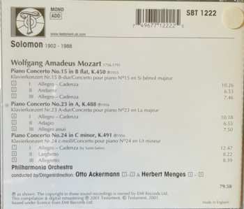 CD Wolfgang Amadeus Mozart: Piano Concertos 15, 23 & 24 319418