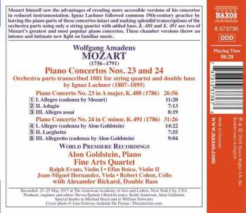 CD Wolfgang Amadeus Mozart: Piano Concertos 23 & 24 (Arr. Lachner) 327824