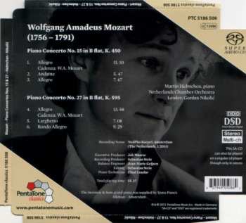 SACD Wolfgang Amadeus Mozart: Piano Concertos No. 15 & 27 423287
