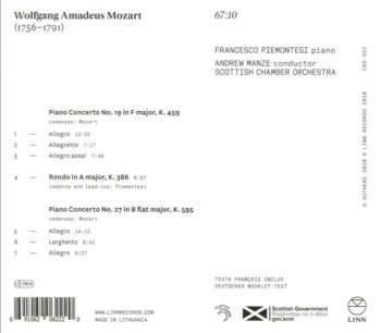 CD Wolfgang Amadeus Mozart: Piano Concertos Nos. 19 & 27/ Rondo K. 386 98604