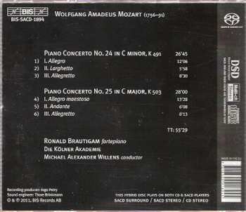 SACD Wolfgang Amadeus Mozart: Piano Concertos Nos 24 In C Minor & 25 In C Major 464548
