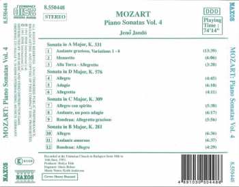 CD Wolfgang Amadeus Mozart: Piano Sonatas, Vol. 4 282340
