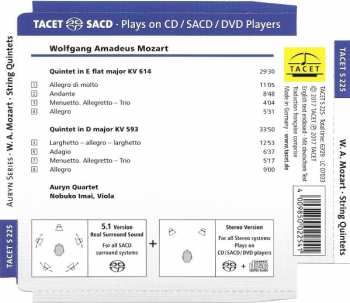 SACD Wolfgang Amadeus Mozart: Quintet In E Flat Major KV 614; Quintet In D Major KV 593 149930