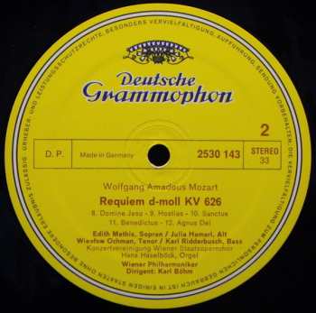 LP Wolfgang Amadeus Mozart: Requiem 539964