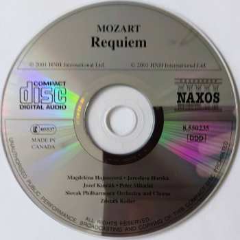 CD Wolfgang Amadeus Mozart: Requiem