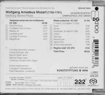 SACD Wolfgang Amadeus Mozart: Salzburg Sacred Music 186035