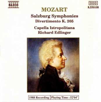Album Wolfgang Amadeus Mozart: Salzburg Symphonies / Divertimento K. 205