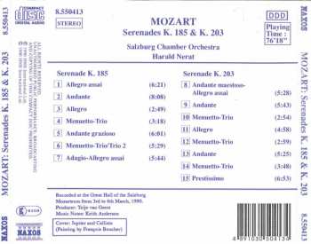 CD Wolfgang Amadeus Mozart: Serenades K. 185 & K. 203 310906
