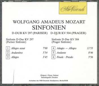 CD Wolfgang Amadeus Mozart:  Symphonie No. 31 D-dur KV 297 (Pariser Symphonie) / Symphonie No. 38 D-dur KV 504 (Prager Symphonie) 482000