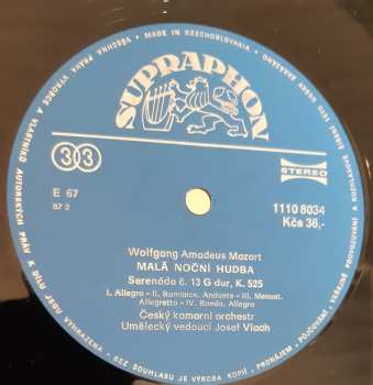 LP Wolfgang Amadeus Mozart: Malá Noční Hudba / Divertimento D Dur / Adagio A Fuga C Moll 526480