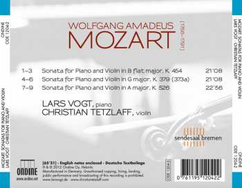 CD Wolfgang Amadeus Mozart: Sonatas For Piano And Violin 156395