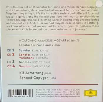 4CD/Box Set Wolfgang Amadeus Mozart: Sonatas For Piano & Violin 464045