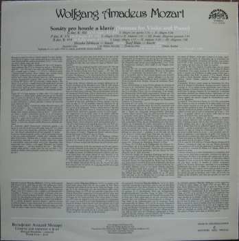 LP Wolfgang Amadeus Mozart: Sonatas For Violin And Piano (83 1) 276595