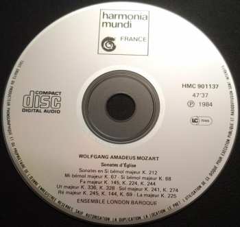 CD Wolfgang Amadeus Mozart: Sonates d'Eglise 458610