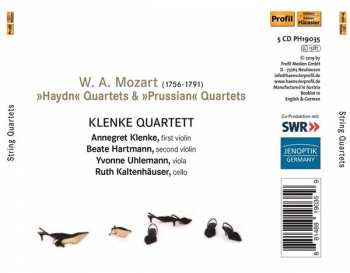 5CD Wolfgang Amadeus Mozart: String Quartets 120037