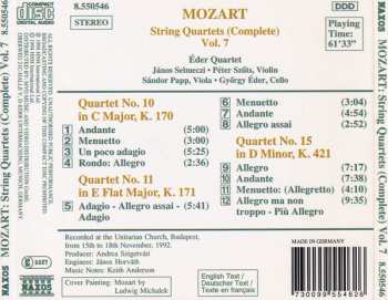 CD Wolfgang Amadeus Mozart: String Quartets (Complete) Vol. 7 - K. 170 • K. 171 • K. 421 333057