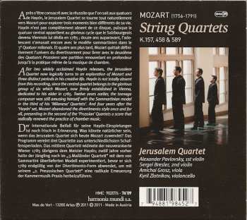 CD Wolfgang Amadeus Mozart: String Quartets K.157, 458 & 589 231563