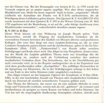CD Wolfgang Amadeus Mozart: String Quintet In C Major, K.V. 515 / String Quintet In D Major, K.V. 593 315825