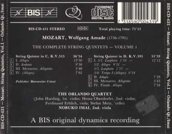 CD Wolfgang Amadeus Mozart: String Quintet In C Major, K.V. 515 / String Quintet In D Major, K.V. 593 315825