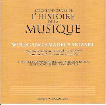 CD Wolfgang Amadeus Mozart: Symphonie N°39 En Mi Bémol Majeur K543 - Symphonie N°40 En Sol Mineur K550 440809
