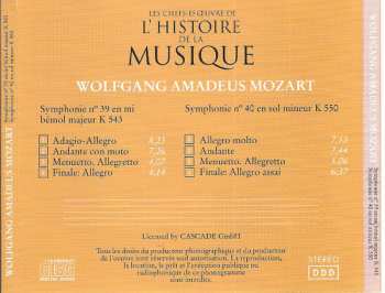 CD Wolfgang Amadeus Mozart: Symphonie N°39 En Mi Bémol Majeur K543 - Symphonie N°40 En Sol Mineur K550 440809