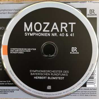 CD Wolfgang Amadeus Mozart: Symphonien Nr. 40 & 41 116029