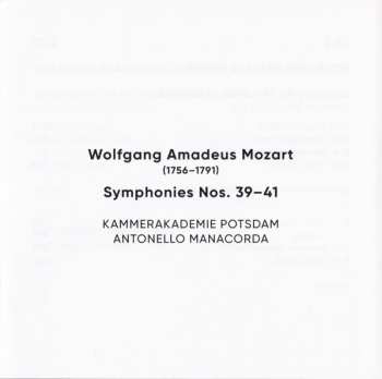 2CD Wolfgang Amadeus Mozart: Symphonies N° 39–41 190204