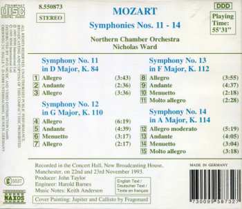 CD Wolfgang Amadeus Mozart: Symphonies Nos. 11-14 326337