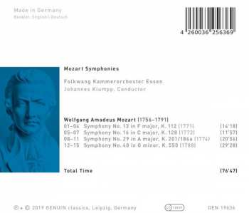 CD Wolfgang Amadeus Mozart: Symphonies   Nos. 13, 16, 29 And 40 325871