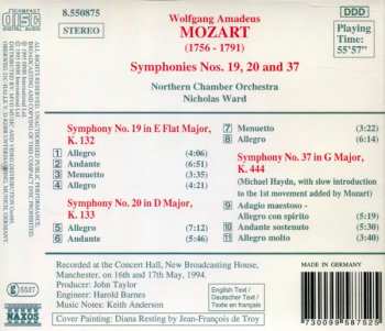 CD Wolfgang Amadeus Mozart: Symphonies Nos. 19, 20 And 37 332548