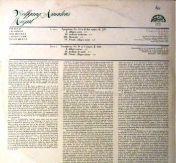LP Wolfgang Amadeus Mozart: Symphony No. 33 In B Flat Major, Symphony No. 34 In C Major 377267