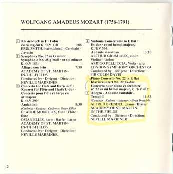 CD Wolfgang Amadeus Mozart: The Best Of Wolfgang Amadeus Mozart 388590