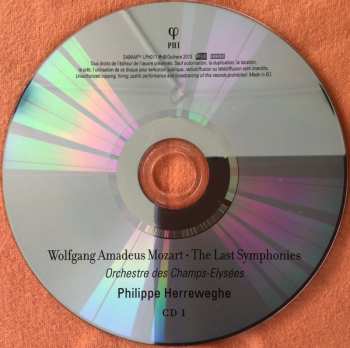 2CD Wolfgang Amadeus Mozart: The Last Symphonies 312197