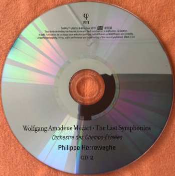2CD Wolfgang Amadeus Mozart: The Last Symphonies 312197