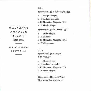 2CD Wolfgang Amadeus Mozart: The Last Sinfonies  Mozart's Instrumental Oratorium 177416